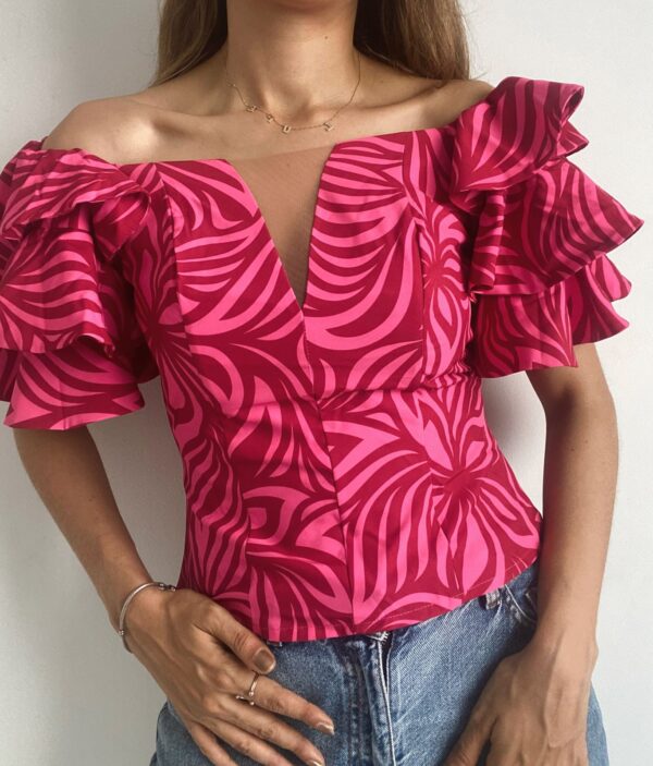 Blusa Carolina Magenta - Imagen 2